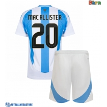 Fotballdrakt Barn Argentina Alexis Mac Allister #20 Hjemmedraktsett Copa America 2024 Kortermet (+ Korte bukser)